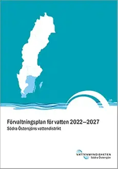 Omslag till förvaltningsplan i Södra Östersjöns vattendistrikt. 