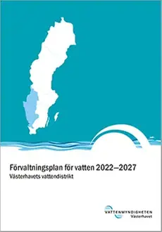 Omslag till förvaltningsplan i Västerhavets vattendistrikt.